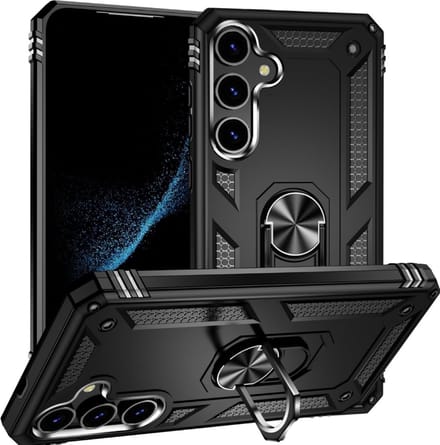 Cityhoesje - Kickstand – Ring BackCover Geschikt voor Samsung S24 Plus-S25 Plus