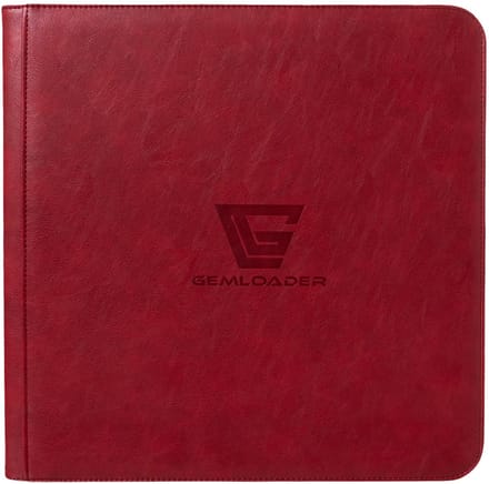 Gemloader Premium Traditional sleeved collectors binder, Trading kaarten verzamelmap [480 pockets 3X4] Rood