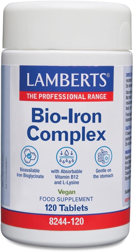 Lamberts Bio-ijzer complex 120 Tabletten