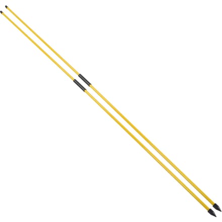 Fiberglas Golf Uitlijnstokken 2 Secties Opvouwbare Golf Richtingsindicator Stok HulpmiddelGeel yellow
