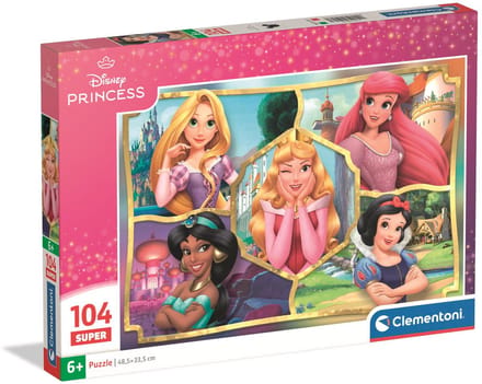 Geweldige puzzel van 104 stukjes. Prinses