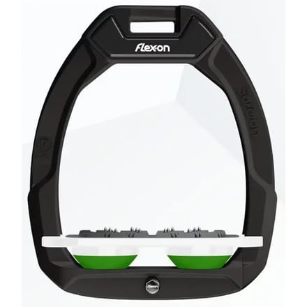 Zwarte/Witte/Groene Ultra Grip Veiligheidsstijgbeugels Flex-On Safe-On