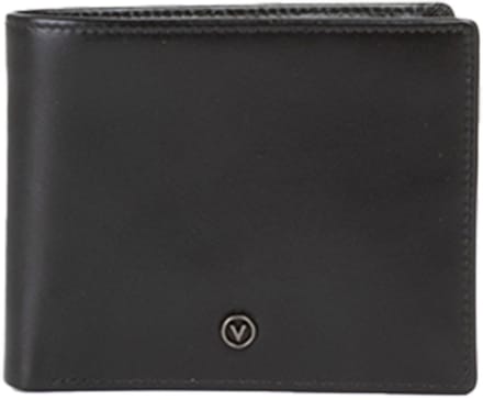 VALENTINO Leren kaarthoes Courage Card Case Nero zwart