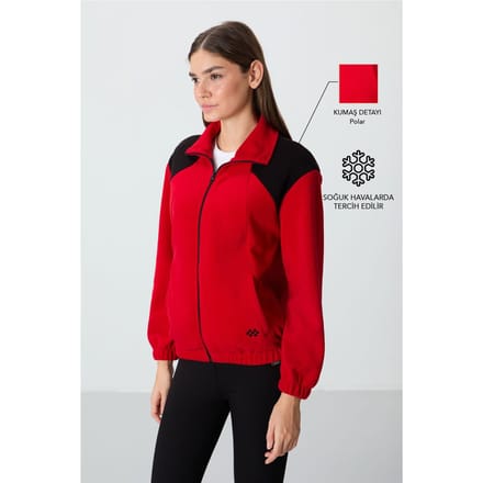 Oversized Kleurblok Half-Zip Sweatshirt