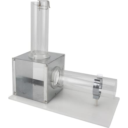 Boîte de démonstration de formation du vent Matériel d'expérimentation physique Instrument d'enseignement white