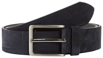 Tom Tailor - TTGEORGE suède riem met vierkante gesp - Maat 85 - navy uni