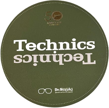 Dr. Suzuki X Technics 12" 50th Limited Edition, green - Slipmat voor platenspeler