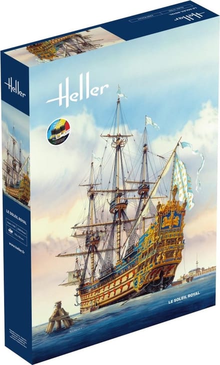 Heller Modelbouwpakket Schepen - 58899 Soleil Royal Ship - Starter Kit Plastic - 1:100 - Modelbouw