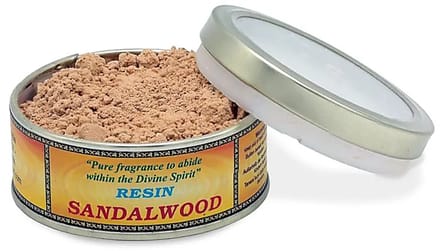Sandelhout wierookpoeder - sandalwood - 1 blikje 30 gram