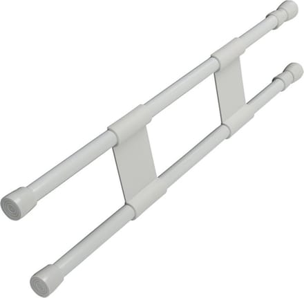 ProPlus Uitschuifbare vastzetstang - dubbel - 41-71 cm - wit