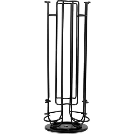 Support Rotatif pour Capsules de Café à 24 Capsules, Tour de Rangement en Acier pour Capsules Dolce Gusto black