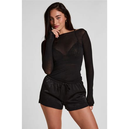 Hunkemöller Satin Shorts Ayla Zwart