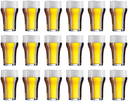 Cookinglife Engelse Bierglazen Nonic 340 ml - 18 stuks