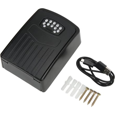 Slimme Sleutelkluis Dynamisch Wachtwoord Bluetooth APP Afstandsbediening Hoge Veiligheid IPx5 Waterdicht voor Sleutelopslag black