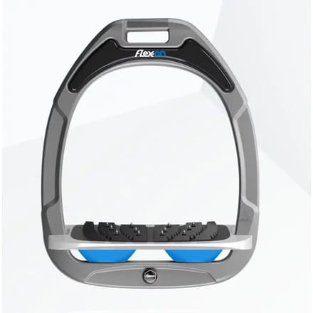 Ultra Grip Aluminium/Grijs/Blauw Inclinatie Stijgbeugels Flex-On Green Composite