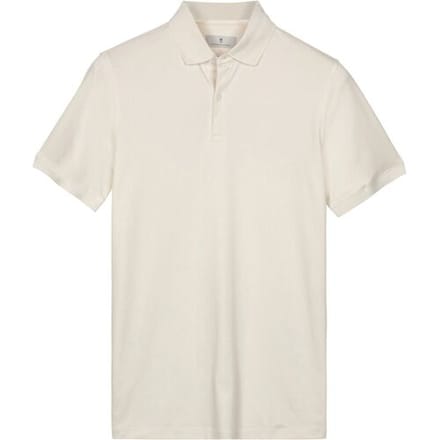 Thomas Maine Polo Soft Liquid Cotton Short Sleeve Off White / male