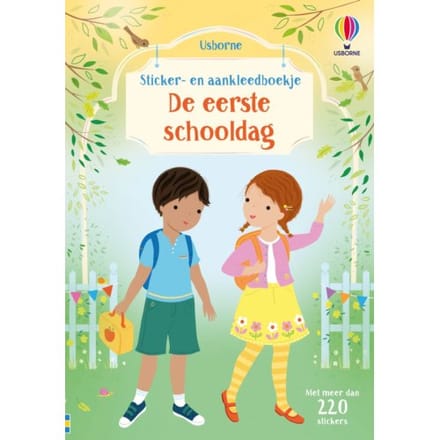 De Eerste Schooldag - Sticker- En Aankleedboekje