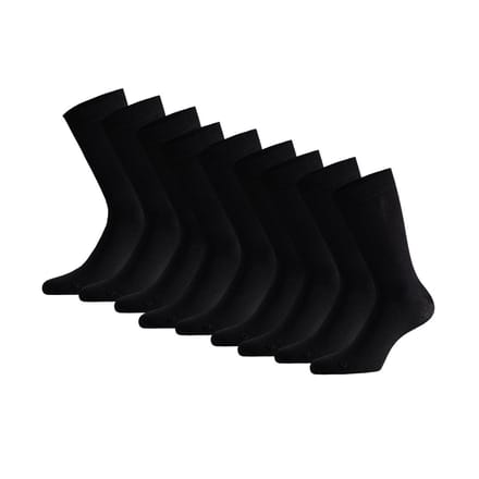 Bamboe sokken basic - 9-Pack - Zwart / 39/42