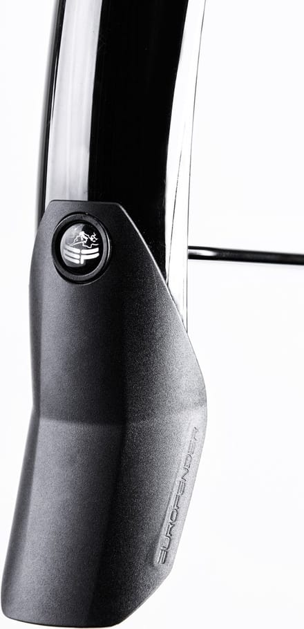 Spatbordenset 28" Eurofender Lampo 58 mm breed - Glanzend zwart
