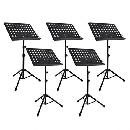 Muziekstandaard voor Dirigenten van Gear4music, Set van 5