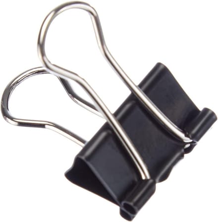 Vouwklem 19 mm | Set van 12 zware clips voor documenten