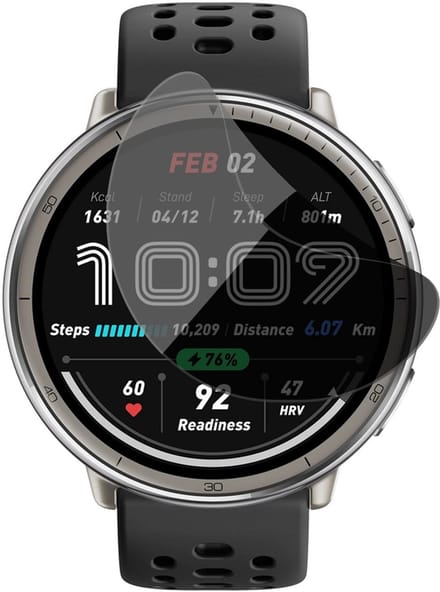 Privacy Screenprotector geschikt voor Amazfit Active 2 Round - 1x FlexGuard Screen Protector