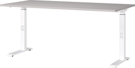Bureau Galileo Wit - Kasjmier - 160x80cm - Hoogte 91 cm - In hoogte verstelbaar