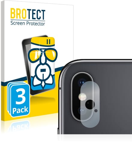 Screenprotector 3 Stuks voor Apple iPhone Xs (ALLEEN Camera Lens) Beschermglas transparant