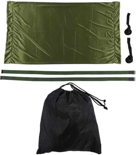 Yoga Riem Set - Stretch Hulpmiddel - Thuis Kracht Training - Verstelbaar Deuranker - Opvouwbaar Ontwerp - Lichtgroen
