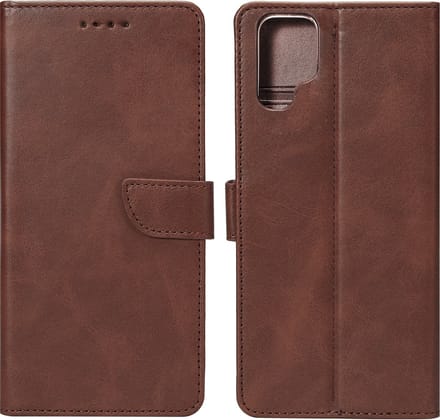 Rixus Bookcase For Samsung Galaxy S23 Ultra Brown