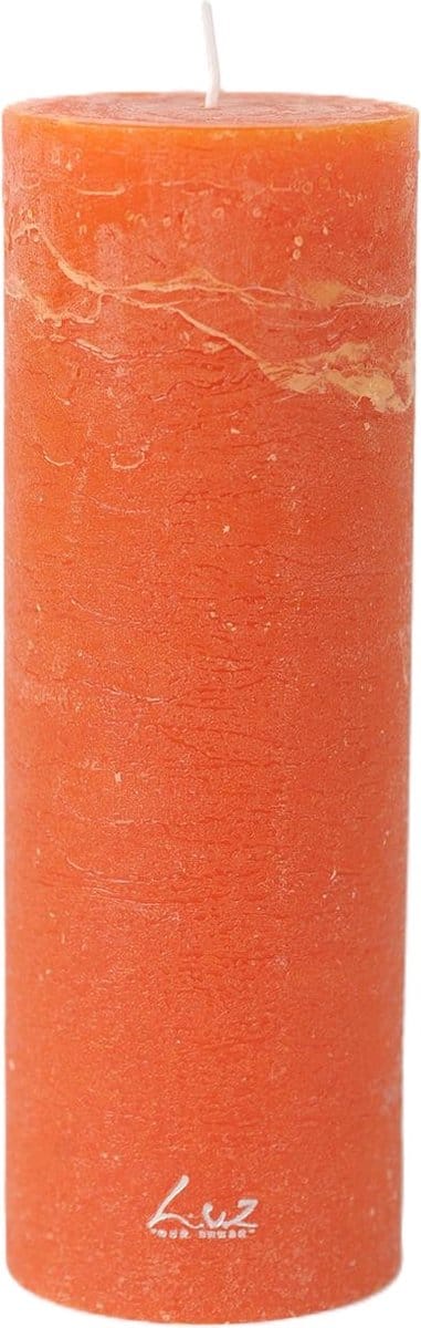 Rasteli Luz Your Kaars Cilinder Oranje-Rood D 7 cm H 20 cm