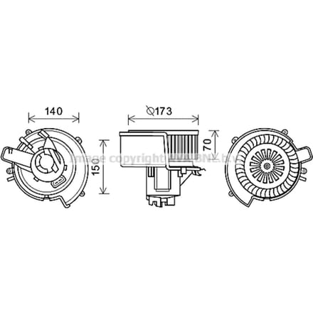 Interieurventilator AVA COOLING OL8639