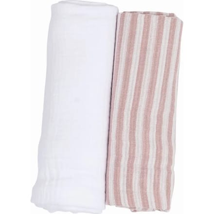 Lange van katoen voor baby FreeON by Bubaba Pink Stripes