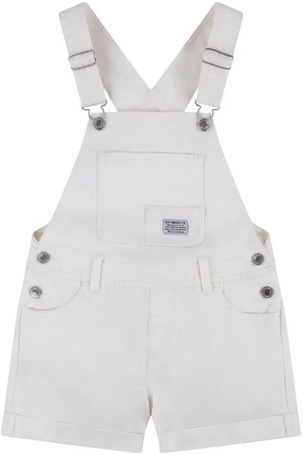 Levi´s ® Kids Classic Mouwloze Overall Wit 6 Years Meisje