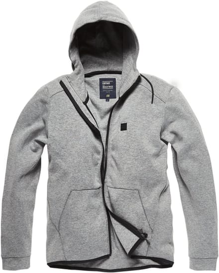 Vintage Industries Albury hooded sweatshirt charcoal S