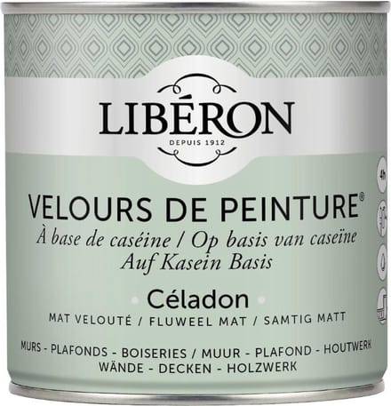 Liberon Velours De Peinture Muurverf - Mat - Céladon - 0,5l
