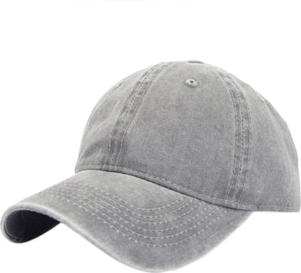 LGT JWLS Effen Baseball Cap met Faded Look - Grijs
