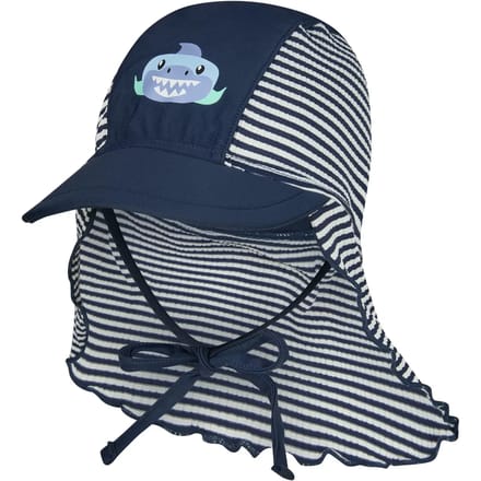 Bebasco baseballpet met nekbescherming Sterntaler Requin