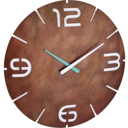 TFA Dostmann 60.3536.08 Wandklok Zendergestuurd 350 mm x 35 mm Roest
