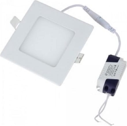 6w Led paneel - vierkant - inbouwspot - 2700K - warm wit
