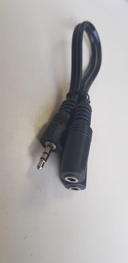 Splitter kabel DKT-C415 2x 3.5mm jack female 1x jack 3.5mm male 20 cm