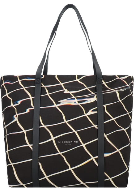 LIEBESKIND BERLIN Schoudertas Aurora Pool Print Shopper Black Zwart