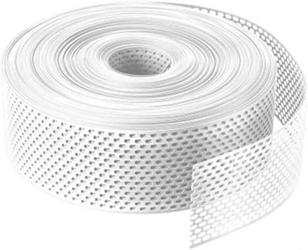 Dakrandrooster PVC - Ventilatiestrook Gevel - Dak Ventilatie - Ovale Perforatie - 60 Meter - Wit