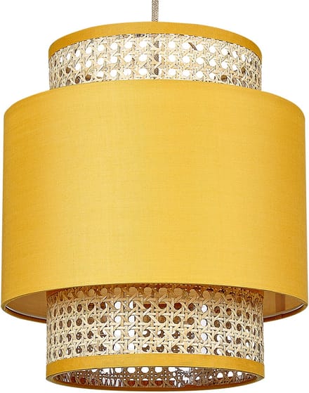 BOERI - Hanglamp - Mosterdgeel - Polyester