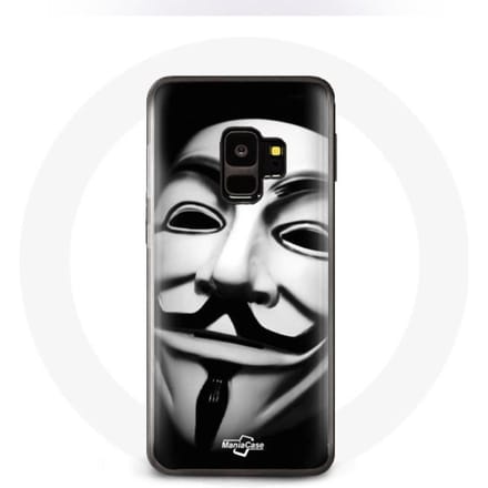 Coque pour Samsung Galaxy S9 plus Nous sommes légion masque anonyme