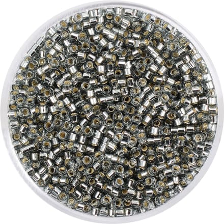 Delica Rocailles, Ø 2 mm - Zilvergrijs