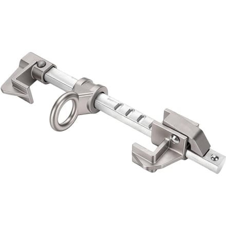 Horizontaal Schuifbalkanker Verstelbaar 5000lbs Capaciteit 350mm voor I-balk H-balk 4.2 9.8 Inch Flens gray