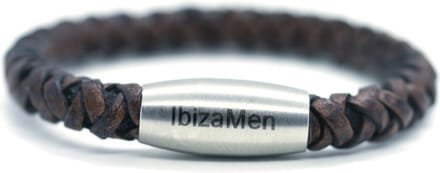 IbizaMen KIDS - jongens - armband - leer - coffee - vintage - 5mm