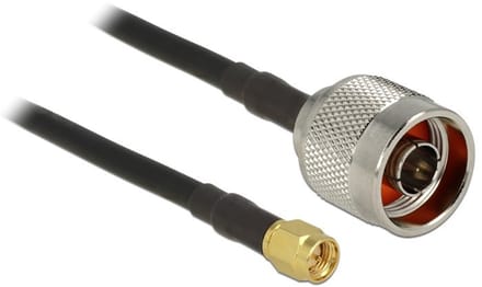 N (m) - SMA (m) kabel - CFD200/RF200 - 50 Ohm / zwart - 7,5 meter