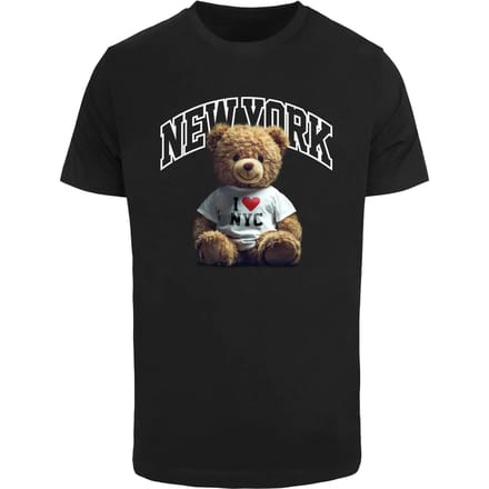 T-shirt Mister Tee New York College Bear